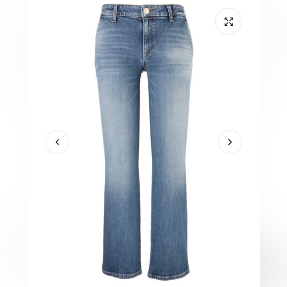 Kut from the Kloth Denim - NWT Kelsey Mid Rise Ankle‎ Flare Regular Hem Slash Pkt